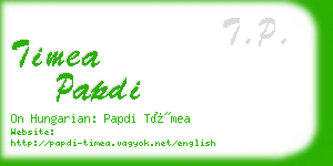 timea papdi business card